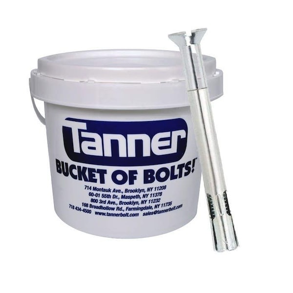 Tanner Sleeve Expansion Anchor, 1/4" Dia, 2-1/4" L, Carbon Steel Zinc TB-552 - main